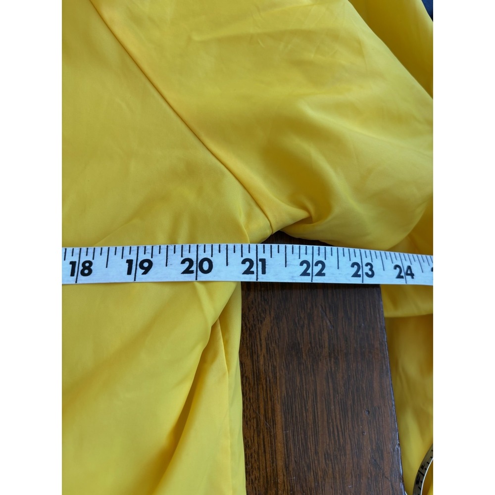 Vintage Duckster Jacket Mens Medium Yellow Clinton Country Club Windbreaker 80s - Picture 4 of 6